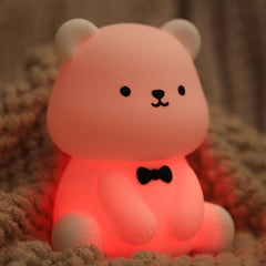 Teddy Glow-  Teddybeer met vlinderdas Nachtlamp