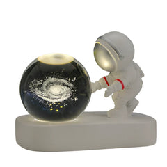 LumoSphere - Astronaut Kristal Atmosfeer Nachtlamp