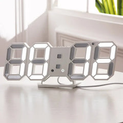 ChronoGlow - 3D LED Wandklok met Digitale Weergave