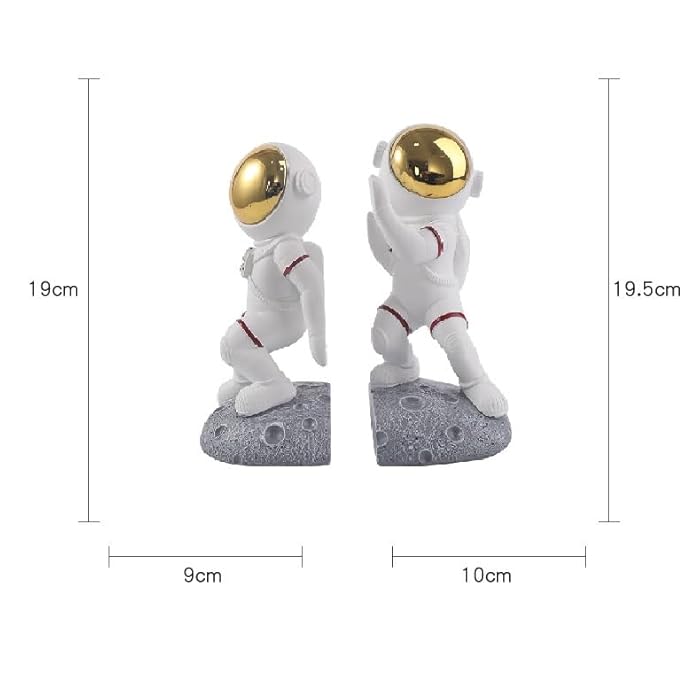 StarGaze - Astronauten Boekensteunen van Resin