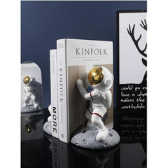 StarGaze - Astronauten Boekensteunen van Resin