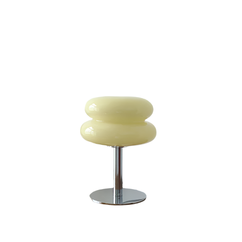 Lumière - Elegant Macaron Glazen Nachtkastje
