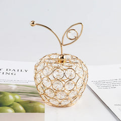 Aura Fruit - Elegant Kristallen Tafelornament in Gouden Afwerking