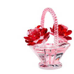 Crystal Bloom - Elegante Handgemaakte Bloemenmand