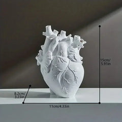 Loveform - Hartvormige Resin Vaas, Persoonlijke Touch voor Je Interieur