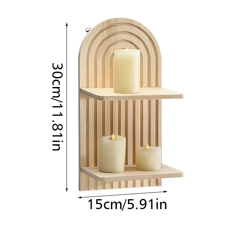 Merknaam: Woodsy Arch - Houten Muurbeugel