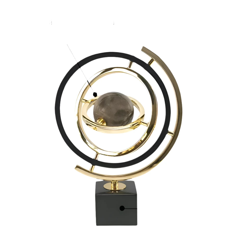 CosmoSphere - Iconische Wereldbol Decoratie met Metalen Basis