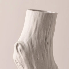 CeramiCraft - Luxe Keramische Vaas met Kartonnen Standaard