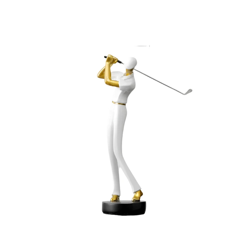 SwingForm - Abstract Golfer Beeldje voor Moderne Decoratie