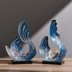 NordicSculpt - Minimalistisch Harsbeeld voor Planken & Bureaus