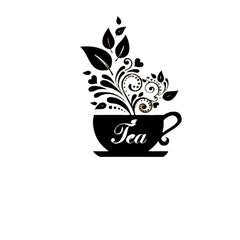 Art Sip - Theekop Muursticker