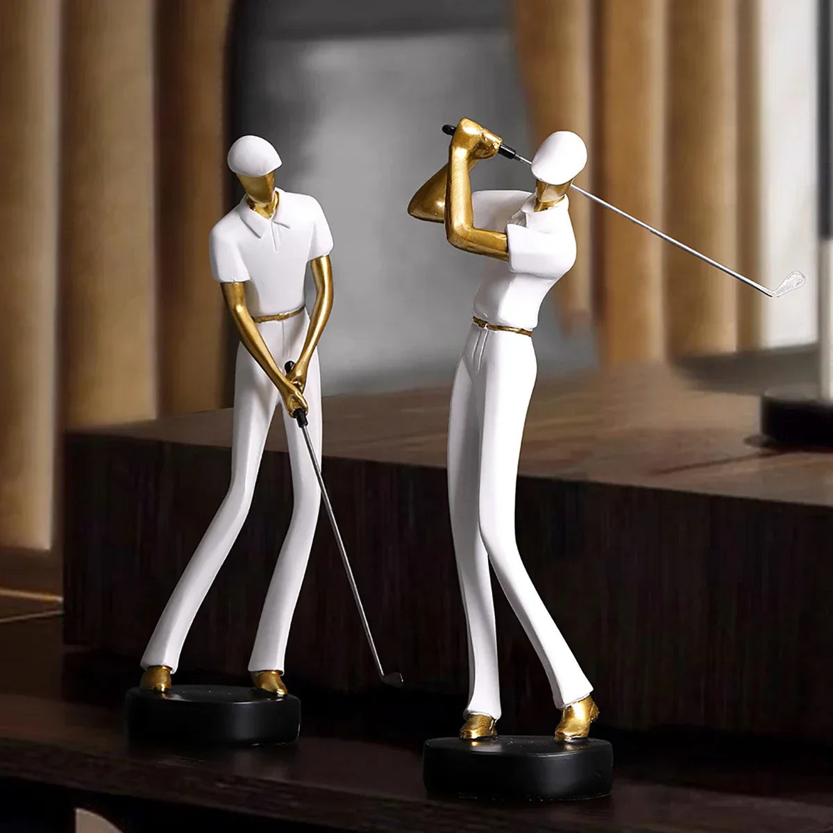 SwingForm - Abstract Golfer Beeldje voor Moderne Decoratie