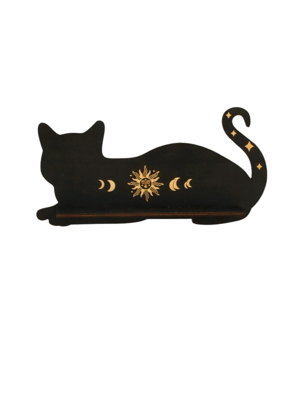 MystiCat - Drijvende Houten Kattenplank voor Wiche- & Gothic Decor