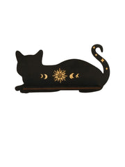 MystiCat - Drijvende Houten Kattenplank voor Wiche- & Gothic Decor
