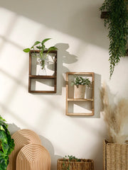 Artilady - Boho Floating Wall Shelf voor Woondecoratie