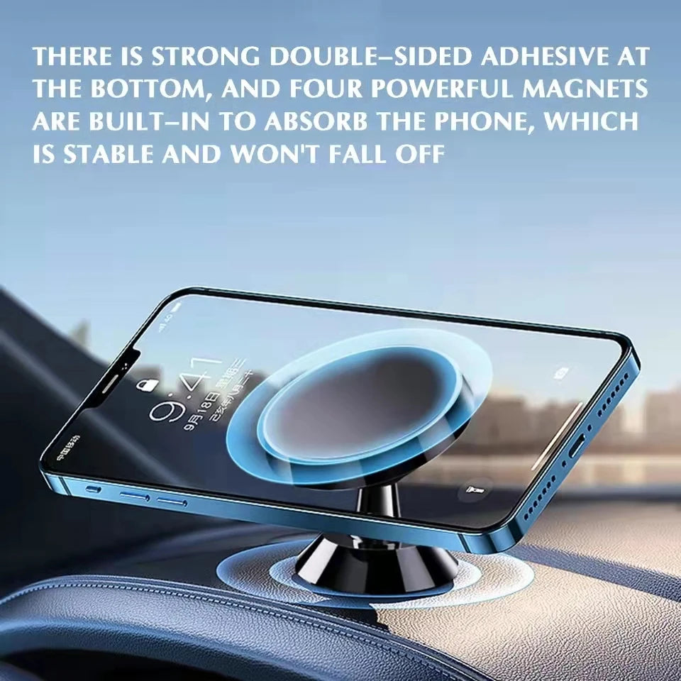 MagLock – 360° Draaibare Magnetische Telefoonhouder voor in de Auto