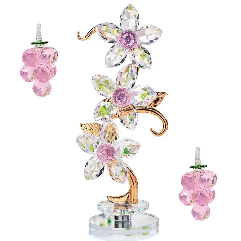 CrystalBloom - Eeuwige Kristallen Roos Ornament