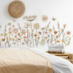FloraMira - Verwijderbare Vlinder & Bloemen Muurstickers