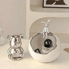 ChicBear - Creatief Keramisch Opbergornament