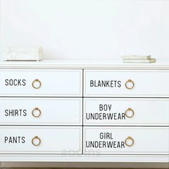 Clarity - Kledingkast Organisatie Label Stickers