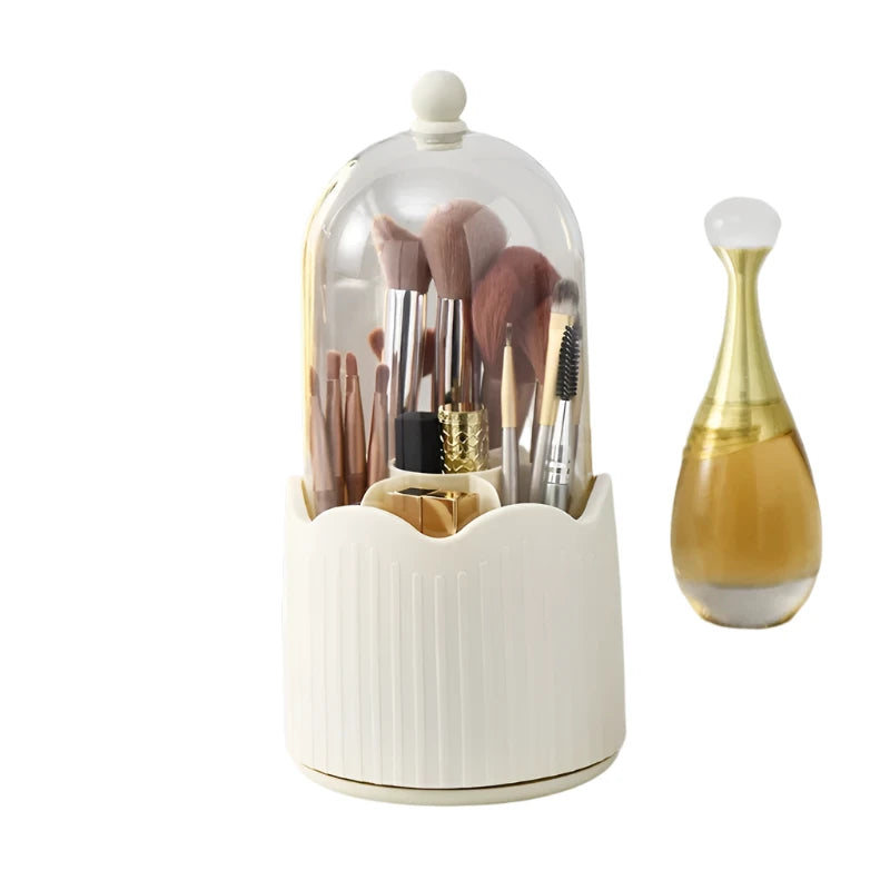 Twirl360 - Roterende Make-up Borstelhouder met Deksel