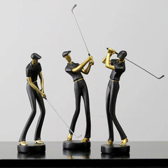SwingForm - Abstract Golfer Beeldje voor Moderne Decoratie