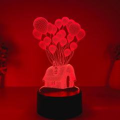 Illulight - 3D LED Nachtlamp met 7 Kleuren en Touchbediening