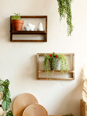 Artilady - Boho Floating Wall Shelf voor Woondecoratie