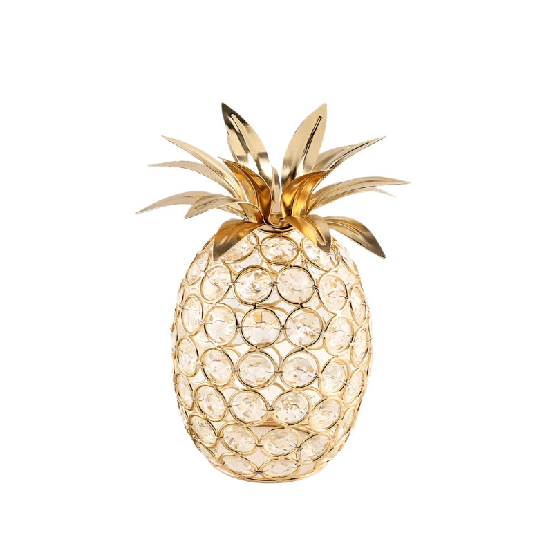 Aura Fruit - Elegant Kristallen Tafelornament in Gouden Afwerking