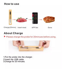 GrillSense – Bluetooth Vleesthermometer voor Oven, BBQ en Grill