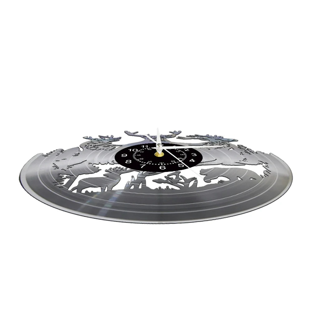RetroVinyl - Vintage Wanduhr van LP met LED-verlichting