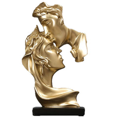Eros - Resin Beeld van Kussend Koppel, Liefde & Romantiek Decor
