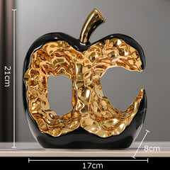 Opulent Apple - Goudplated Sculptuur