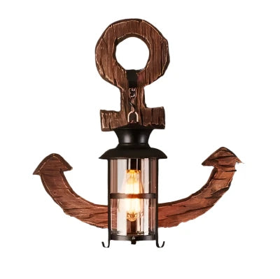 Sculptura - Retro Houten Wandlamp