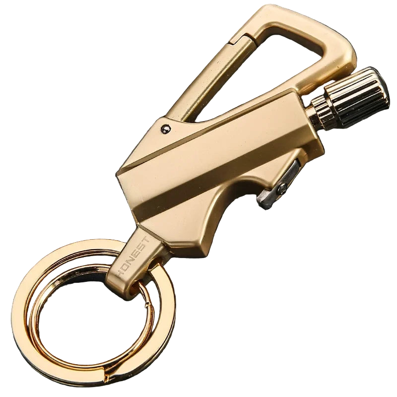 FlareKey – Multifunctionele Sleutelhanger-Aansteker voor Outdoor & Everyday Use
