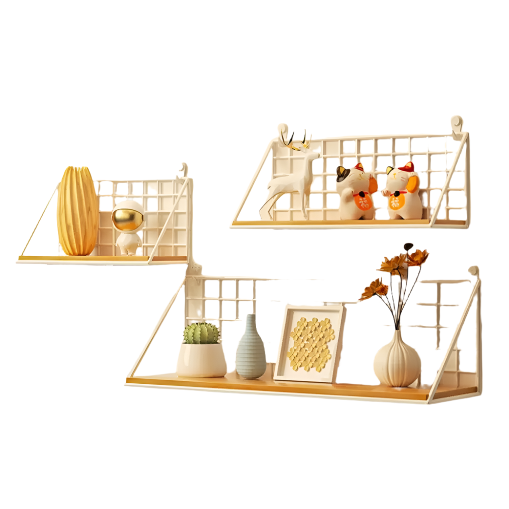 Aersyn – Zwevende Wandplanken Zonder Boren voor Woon- & Slaapkamer