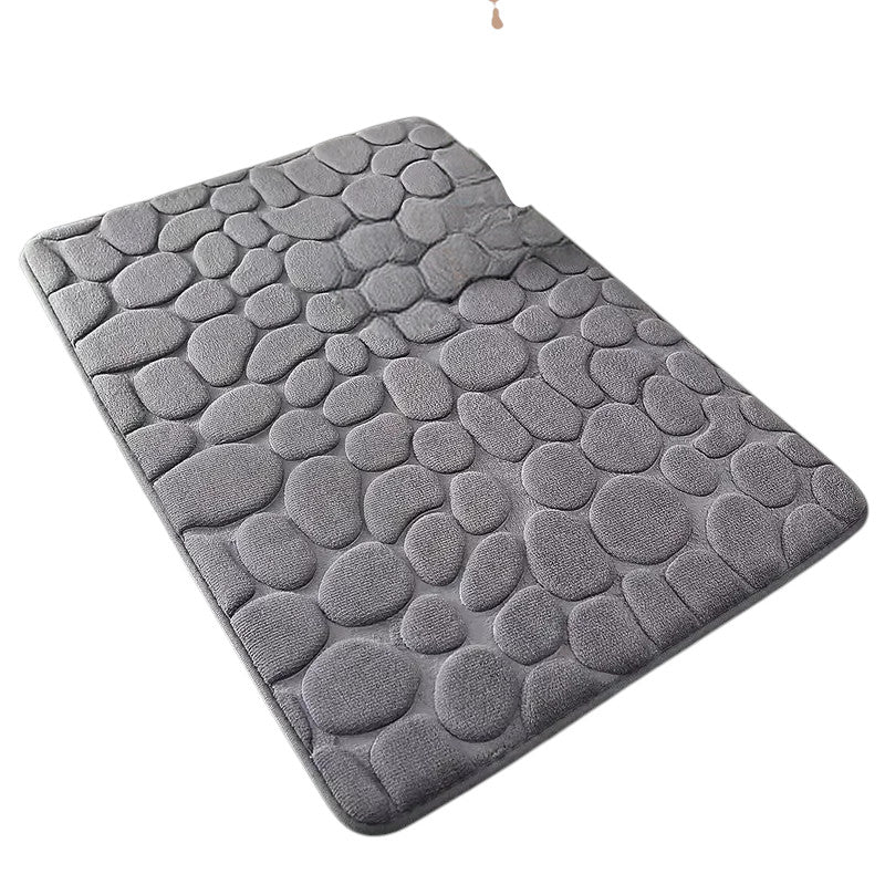 SoftStep – Cobblestone Anti-Slip Badmat met Memory Foam