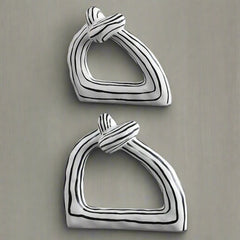 NordicKnot - Abstract Handgeschilderde Keramische Sculptuur