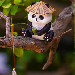 Panda Charme - Creatieve Visserij Resin Sculptuur