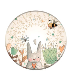 SoftCircles - Moderne Gedrukte Ronde Tapijt voor Woondecoratie