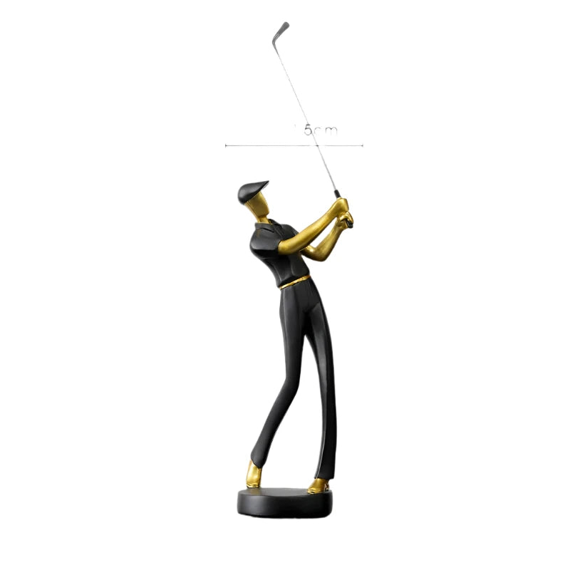 SwingForm - Abstract Golfer Beeldje voor Moderne Decoratie