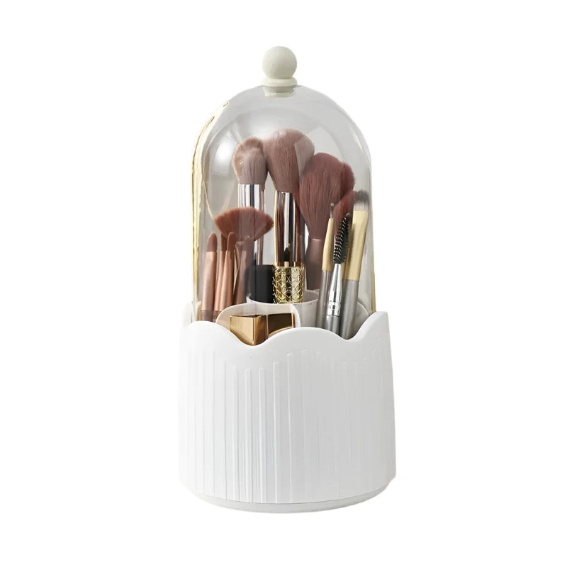 Twirl360 - Roterende Make-up Borstelhouder met Deksel