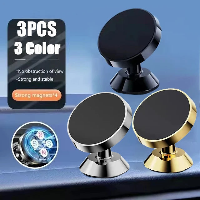 MagLock – 360° Draaibare Magnetische Telefoonhouder voor in de Auto
