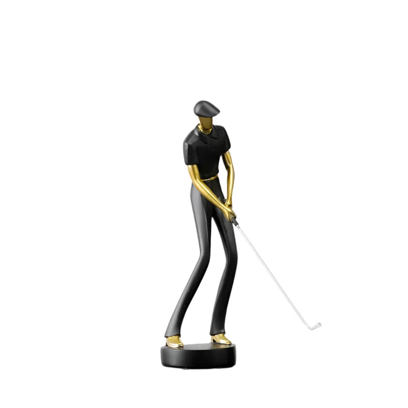 SwingForm - Abstract Golfer Beeldje voor Moderne Decoratie