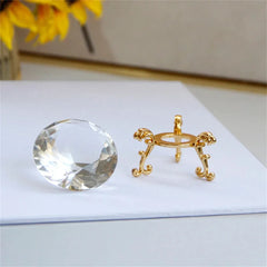 Luminare - Metallic Kristallen Bol Basis, Moderne Bureau Decoratie