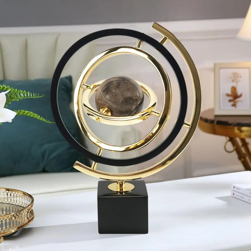 CosmoSphere - Iconische Wereldbol Decoratie met Metalen Basis
