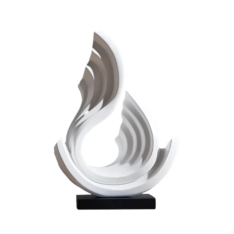 NordicSculpt - Minimalistisch Harsbeeld voor Planken & Bureaus