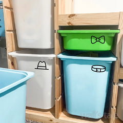 CLOSET - 20 Stuks Verwijderbare Vinyl Kledinglabels voor Organisatie