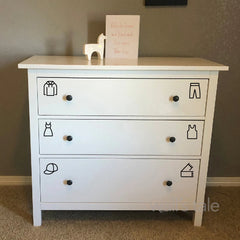 CLOSET - 20 Stuks Verwijderbare Vinyl Kledinglabels voor Organisatie