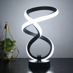 Luminara - Moderne Spiralen Tafellamp met Touchbediening